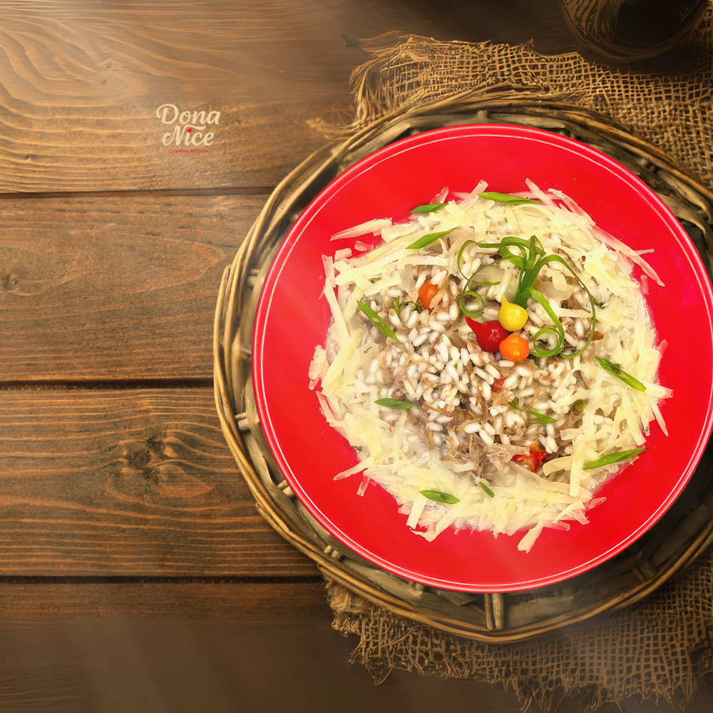 risoto de carne de sol